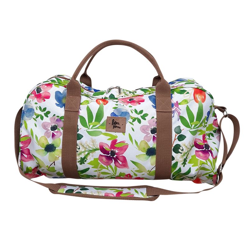 PAPER HOME - Bolso de viaje sustentable flores Paper Home