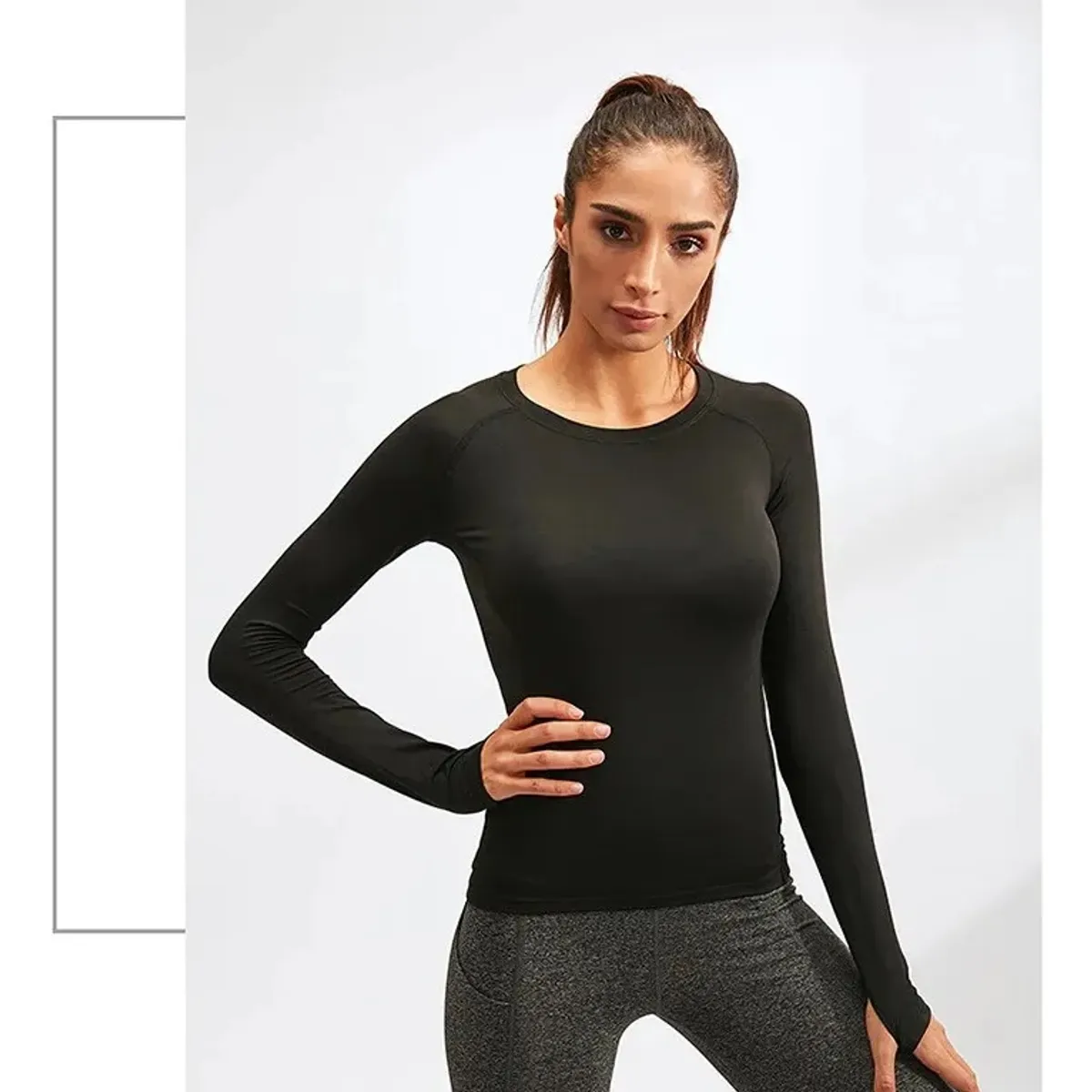 GARSIL - Conjunto Primera Capa Mujer Calza + Polera  - Algodon Fibra Natural