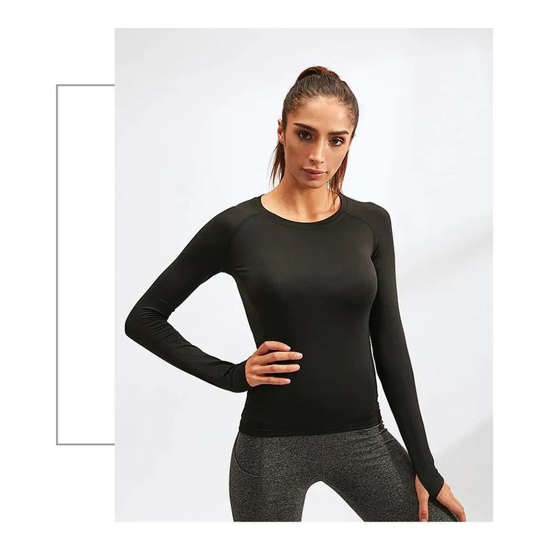 GARSIL - Conjunto Primera Capa Mujer Calza + Polera  - Algodon Fibra Natural