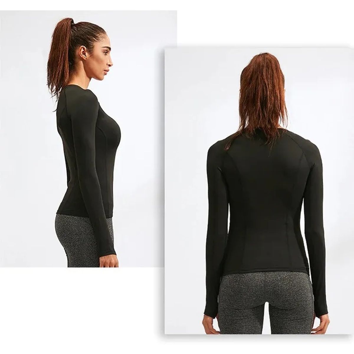 GARSIL - Polera Mujer Primera Capa - Fibra Natural De Algodon - Camiseta