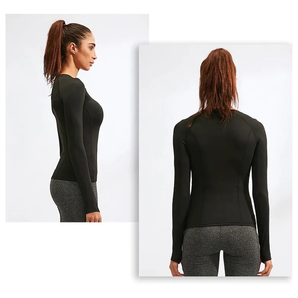 GARSIL - Polera Mujer Primera Capa - Fibra Natural De Algodon - Camiseta