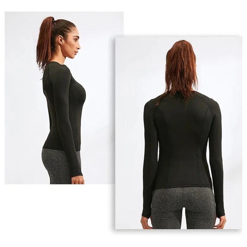 GARSIL - Polera Mujer Primera Capa - Fibra Natural De Algodon - Camiseta.-
