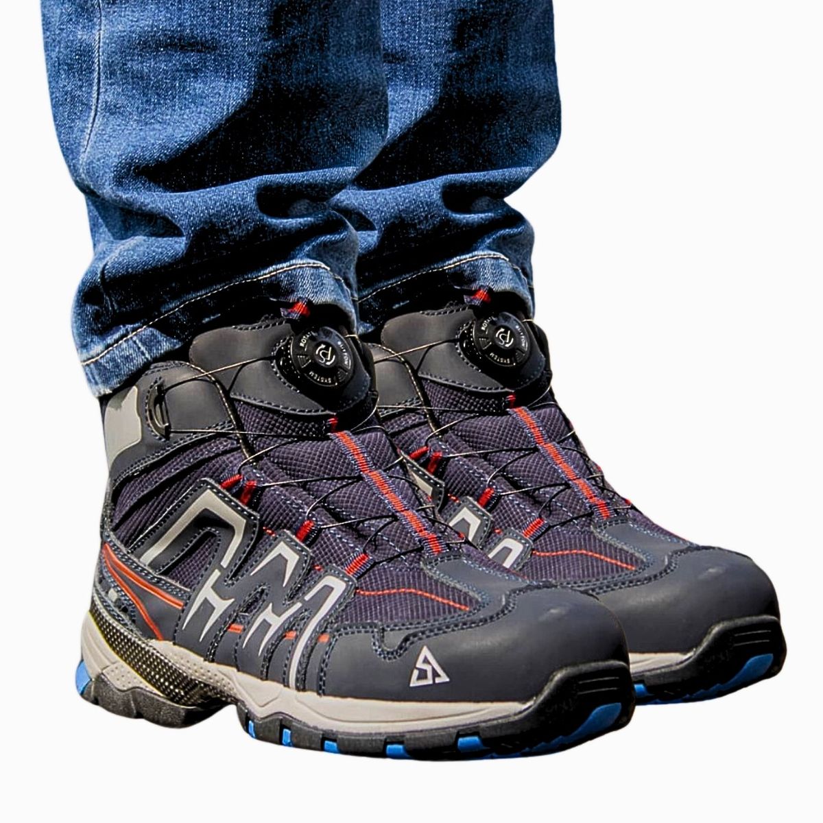 SHERPAS - ZAPATO DE SEGURIDAD ANTIRESBALANTE SHERPAS DE HOMBRE MODELO SH417