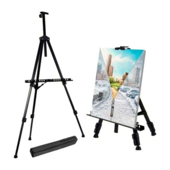 GENERICO - Atril Para Pintar Caballete Metálico Con Nivelador Pintura