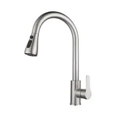 GENERICO - Llave Grifería Lavaplatos Monomando Cuello Extraíble Tap04