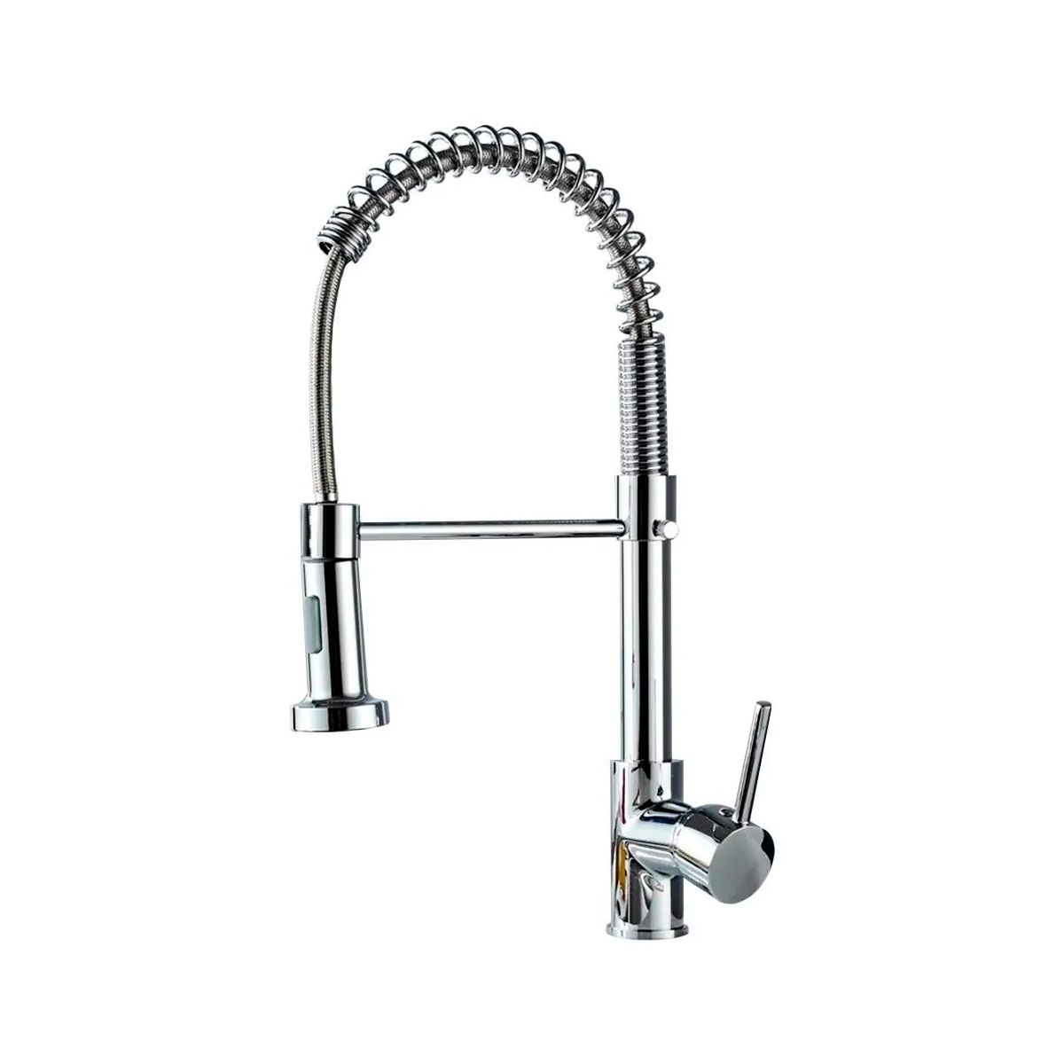 GENERICO - Llave Grifería Lavaplatos Simple Cuello Cisne Flexible Tap03