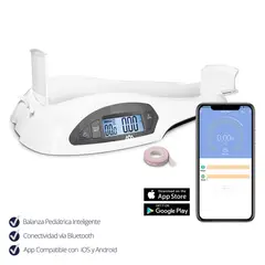 TOPMEDIC - Balanza Pediatrica Inteligente con Tallímetro