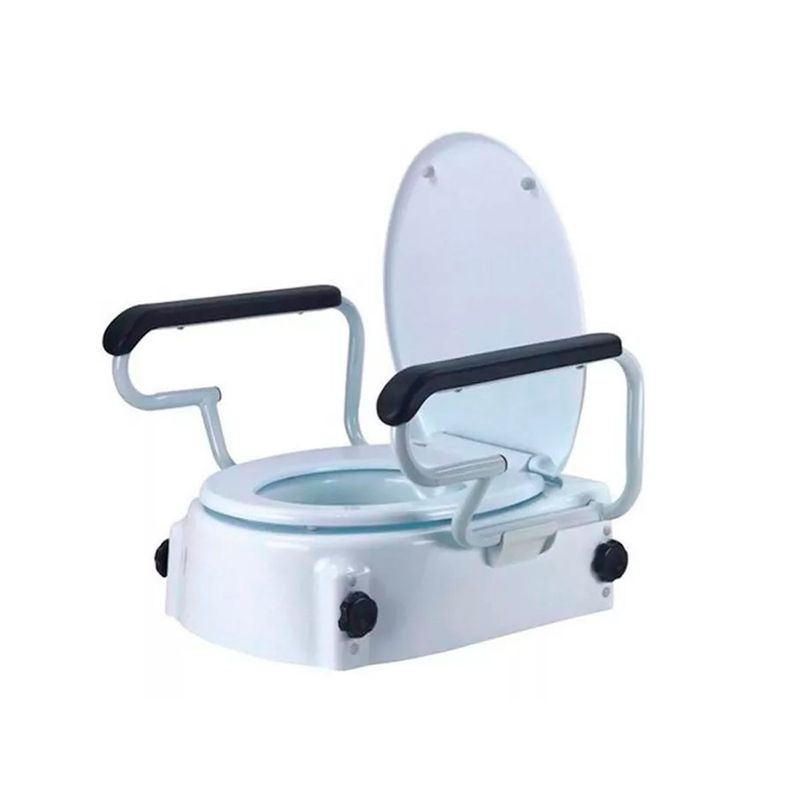 GENERICO - Alza Baño Con Posa Brazo Fijación Externa Universal YB3014.-