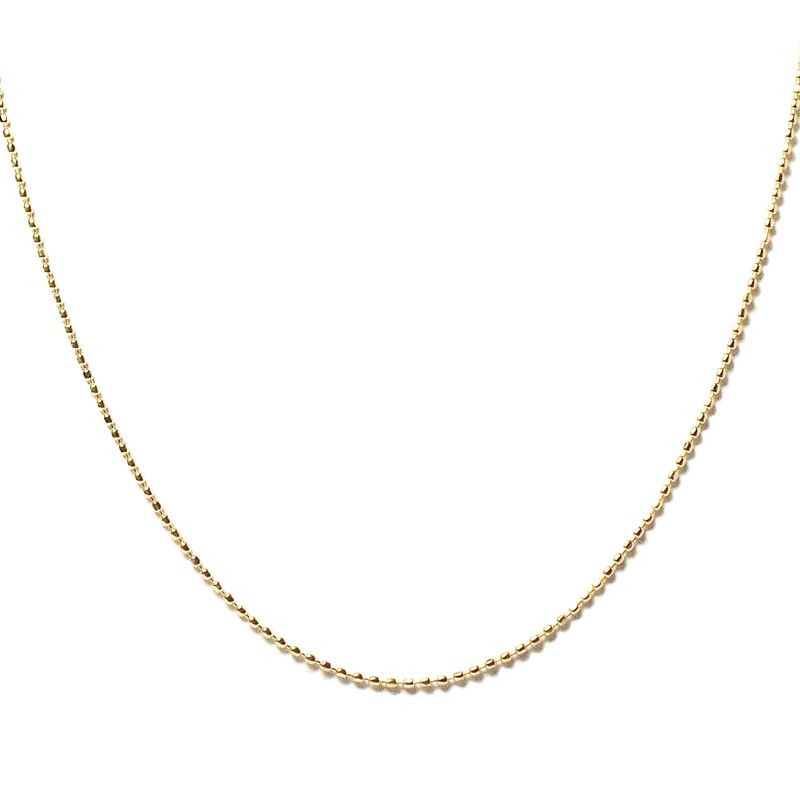 ANDREA COGGIOLA JOYAS - Cadena Mini Beads Enchapado Oro 18K