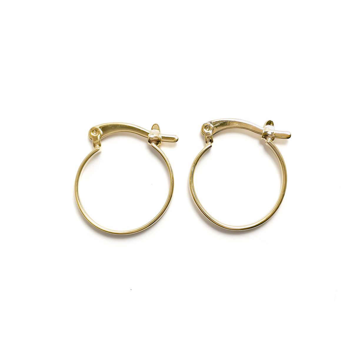 ANDREA COGGIOLA JOYAS - Aros Argolla 14mm Enchapado Oro 18K