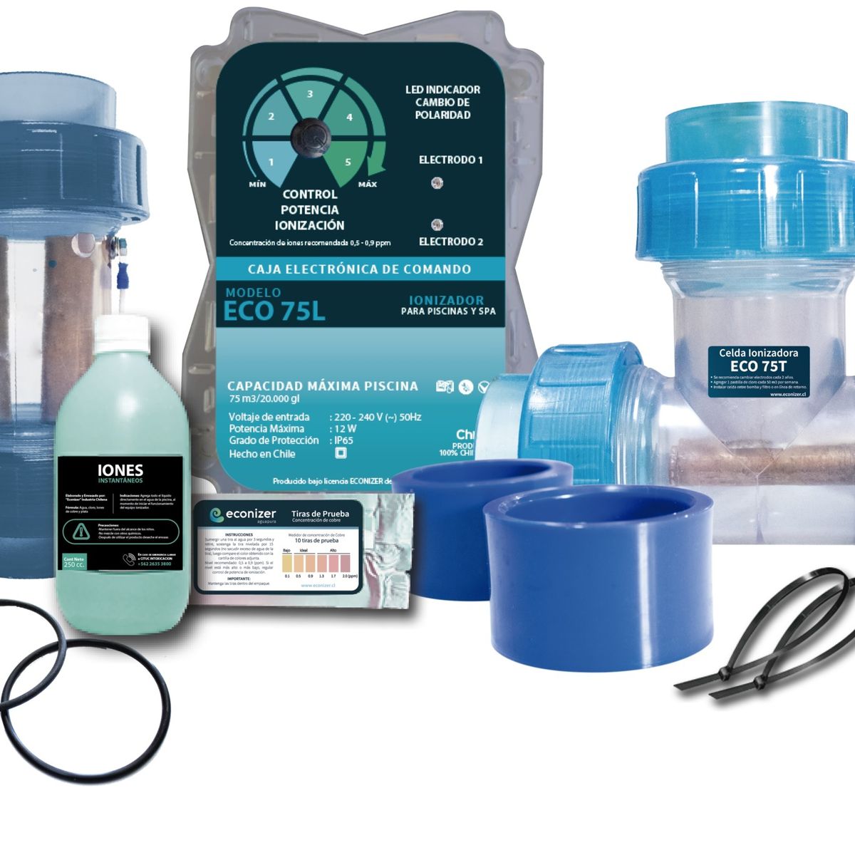 ECONIZER - Ionizador para Piscinas Eco 100L