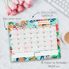 FATI - Planificador mensual floral 18 meses no fechados