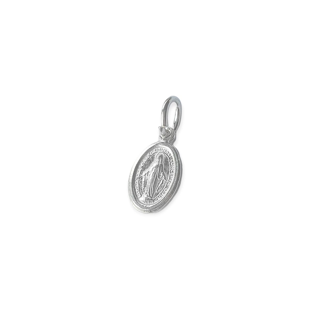 COGGIOLA - Colgante Medalla Virgen de los Rayos Mini Plata Fina 925