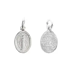 ANDREA COGGIOLA JOYAS - Colgante Medalla Virgen de los Rayos Mini Plata Fina 925