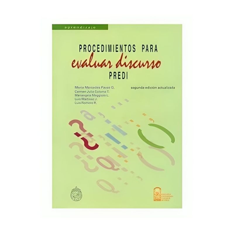 TOP10BOOKS - Libro Procedimiento Para Evaluar Discurso Predi -506-