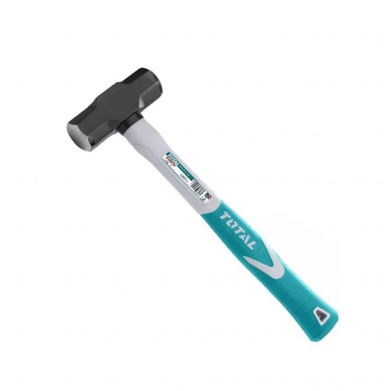 TOTAL TOOLS - Combo Martillo Mazo Mango Fibra 2LB