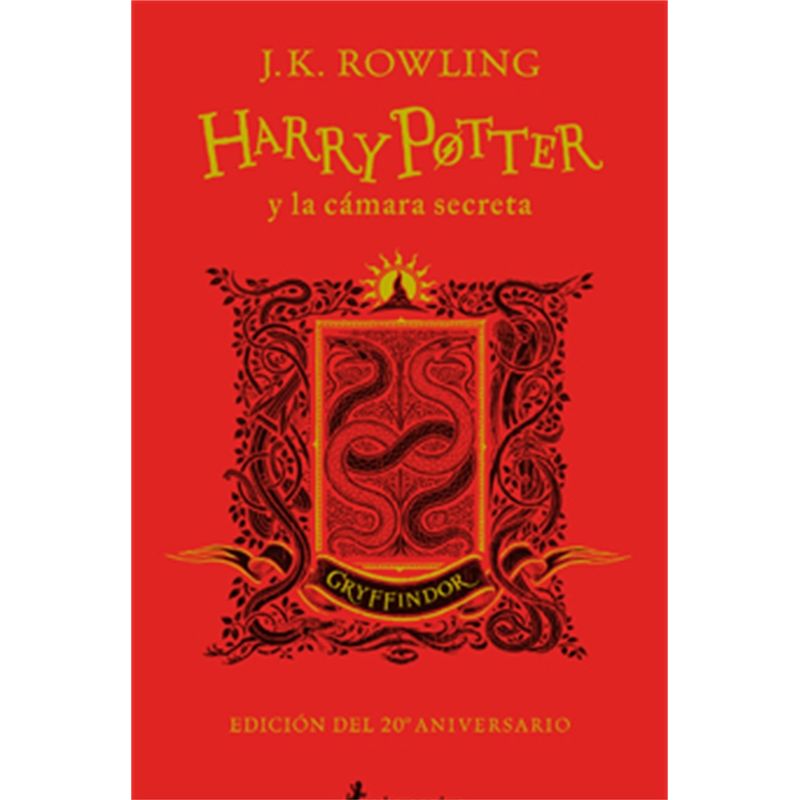 TOP10BOOKS - Libro HARRY POTTER Y LA CAMARA SECRETA-GRYFFINDOR. EDICION 20 ANIVERSARIO