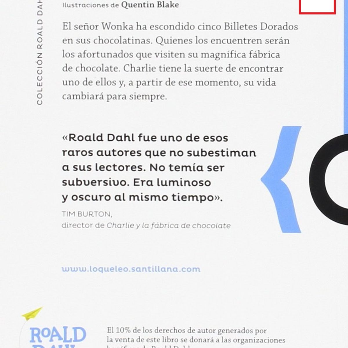 TOP10BOOKS - LIBRO Charlie Y La Fabrica De Chocolate - Charlie Y La Fabrica De Chocolate