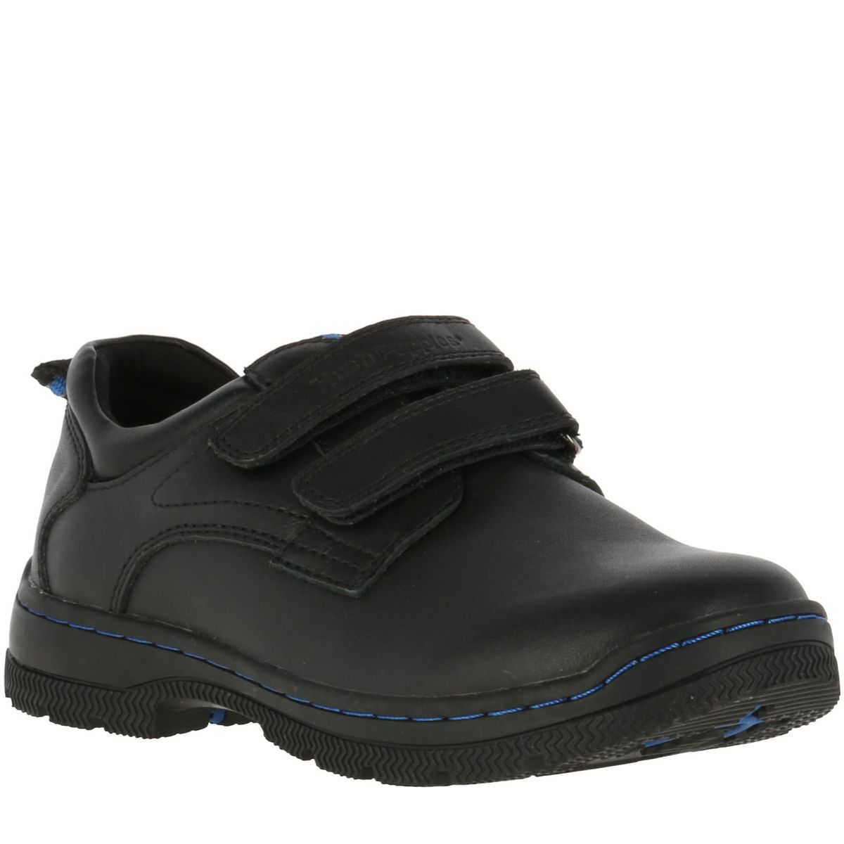 HUSH PUPPIES - Zapato Niño Cuero New I Work Velcro Negro HUSH PUPPIES
