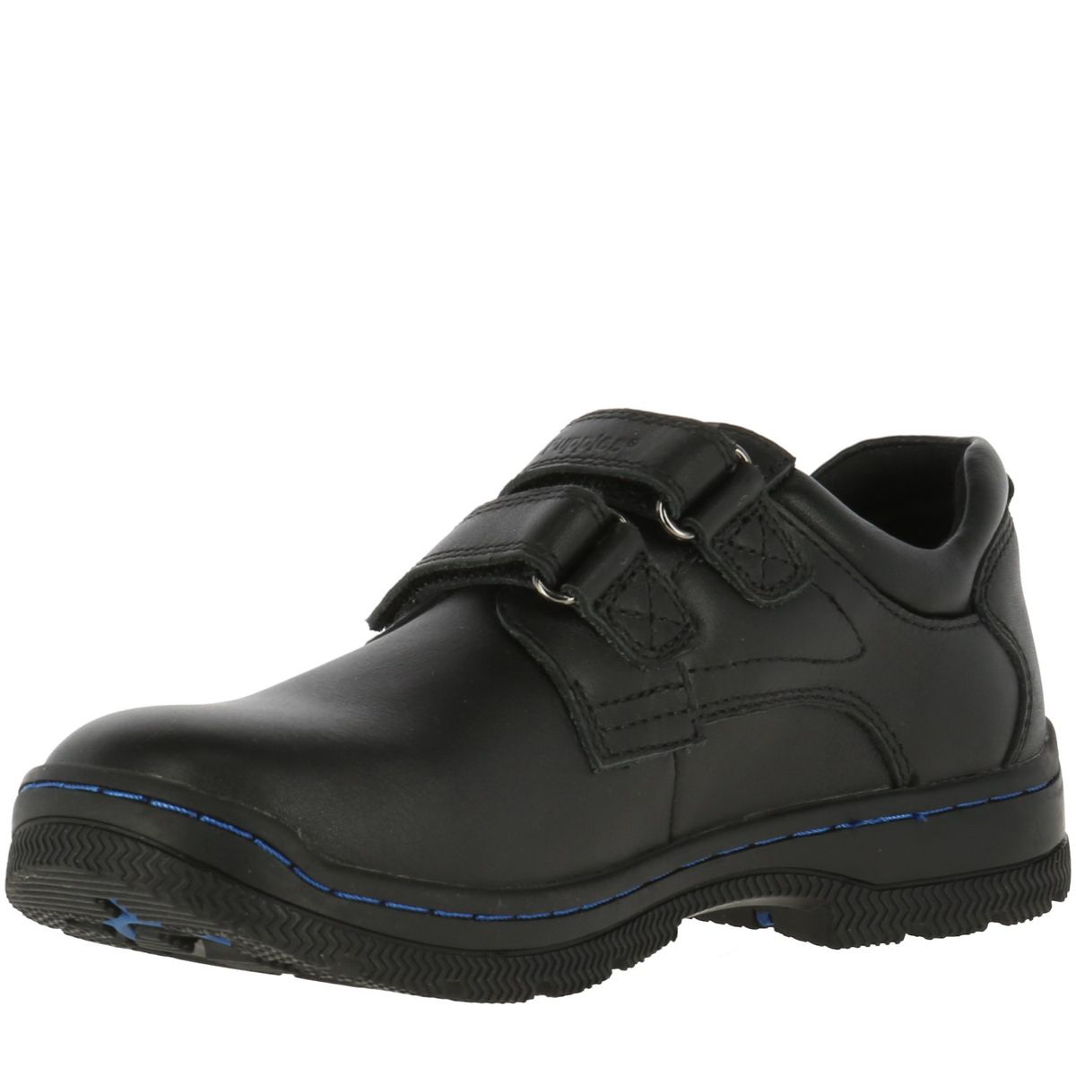 HUSH PUPPIES - Zapato Niño Cuero New I Work Velcro Negro HUSH PUPPIES