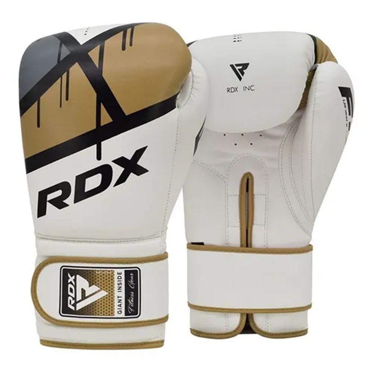 RDX - Guantes de Boxeo F7 Ergo Golden -10 Onz - BGR-F7GL