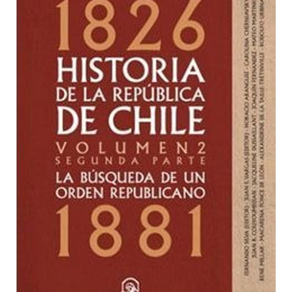 TOP10BOOKS - LIBRO Historia De La República De Chile Vol.2 Segunda Parte canales oficiales