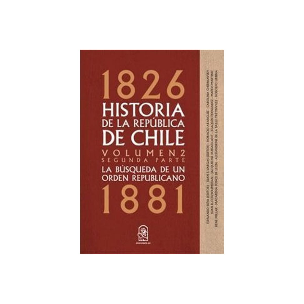 TOP10BOOKS - LIBRO Historia De La República De Chile Vol.2 Segunda Parte canales oficiales