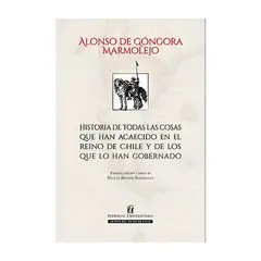 TOP10BOOKS - Libro HISTORIA DE TODAS LAS COSAS QUE HAN ACAECIDO EN EL REINO DE CHILE