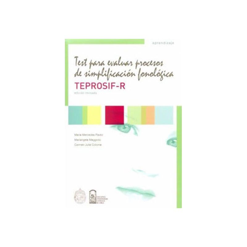 TOP10BOOKS - Libro TEST PARA EVALUAR PROCESOS DE SIMPLIFICACION FONOLOGICA. EDICION REVISADA TEPROSIF-R Y SET DE