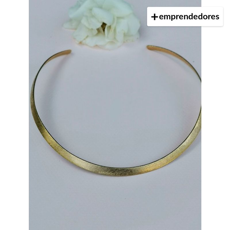 BE YOU - Collar Esclava Bañada en Oro 18 Kt.