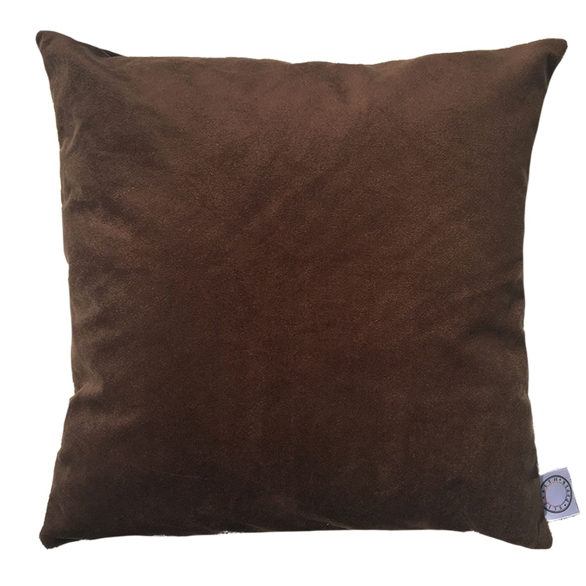 ELIZABETH PEPER - FUNDA COJIN DECORATIVO DISEÑO CAFE OSCURO 45X45.