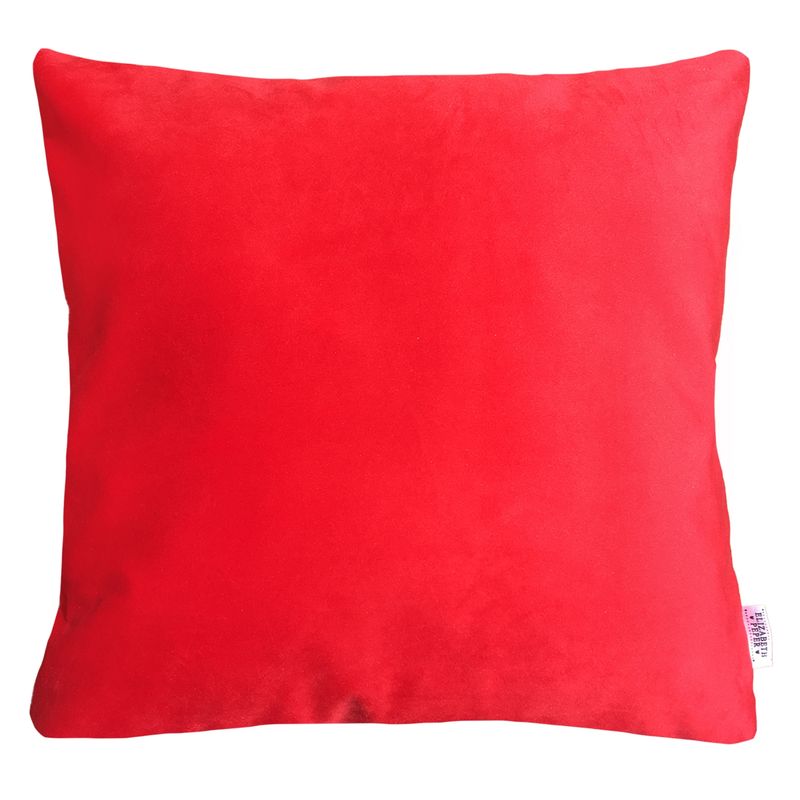ELIZABETH PEPER - FUNDA COJIN DECORATIVO DISEÑO SUAVE ROJO 45X45.