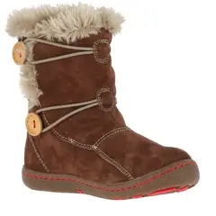 HUSH PUPPIES - Bota Cuero Niña New Dakota Café