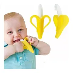 BEBE - Mordedor Cepillo Silicona En Forma De Banana