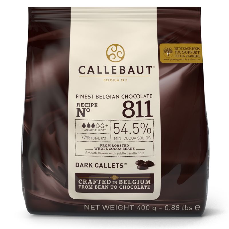 CALLEBAUT - Chocolate Semi Amargo 54 Cacao 400grs