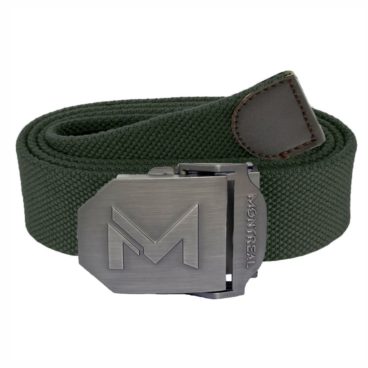 MONTREAL - Cinturón Hombre Correa Lona Hebilla Metálica Montreal