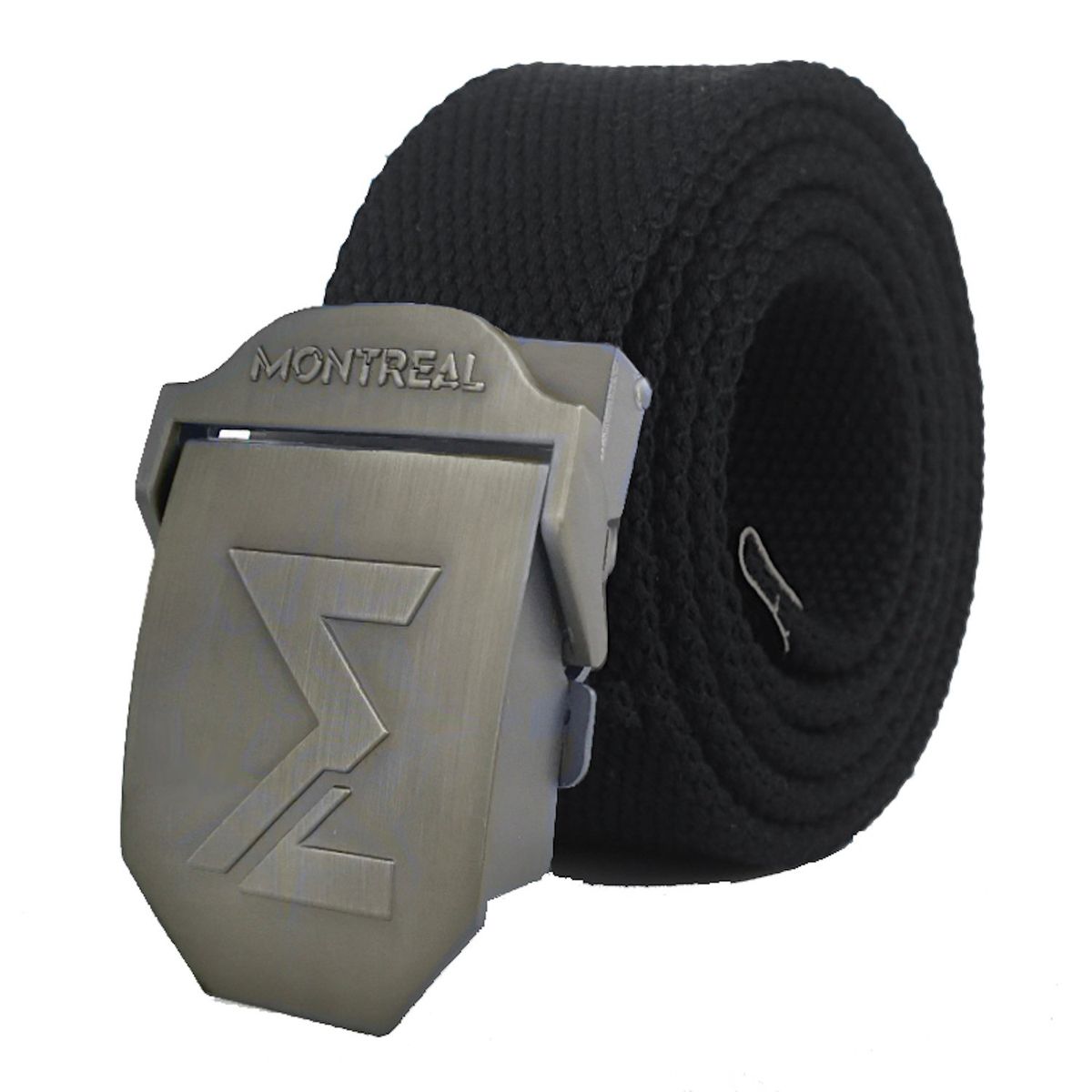 MONTREAL - Cinturón Hombre Correa Lona Hebilla Metálica Montreal