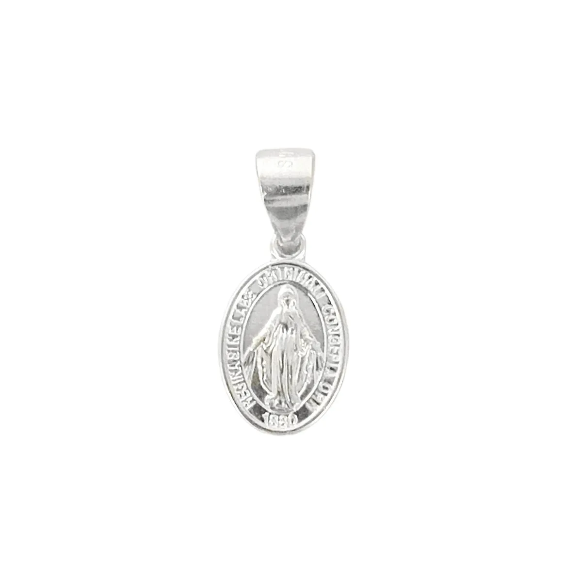 COGGIOLA - Colgante Medalla Virgen de los Rayos Plata Fina 925