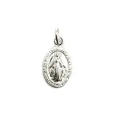ANDREA COGGIOLA JOYAS - Colgante Medalla Virgen de los Rayos Plata Fina 925