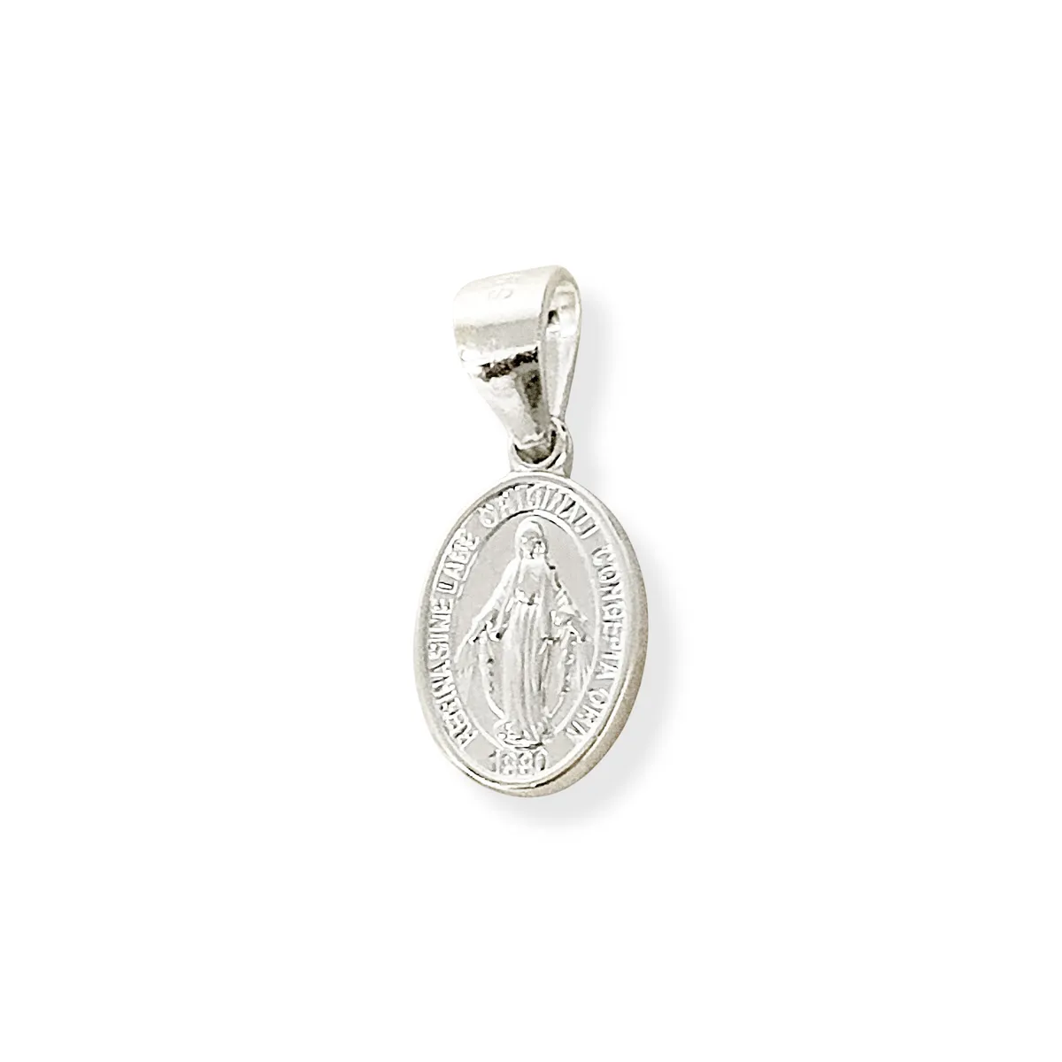 COGGIOLA - Colgante Medalla Virgen de los Rayos Plata Fina 925