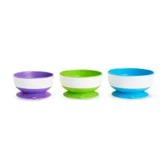 MUNCHKIN - Set de 3 Bowls con Antideslizante Stay Put
