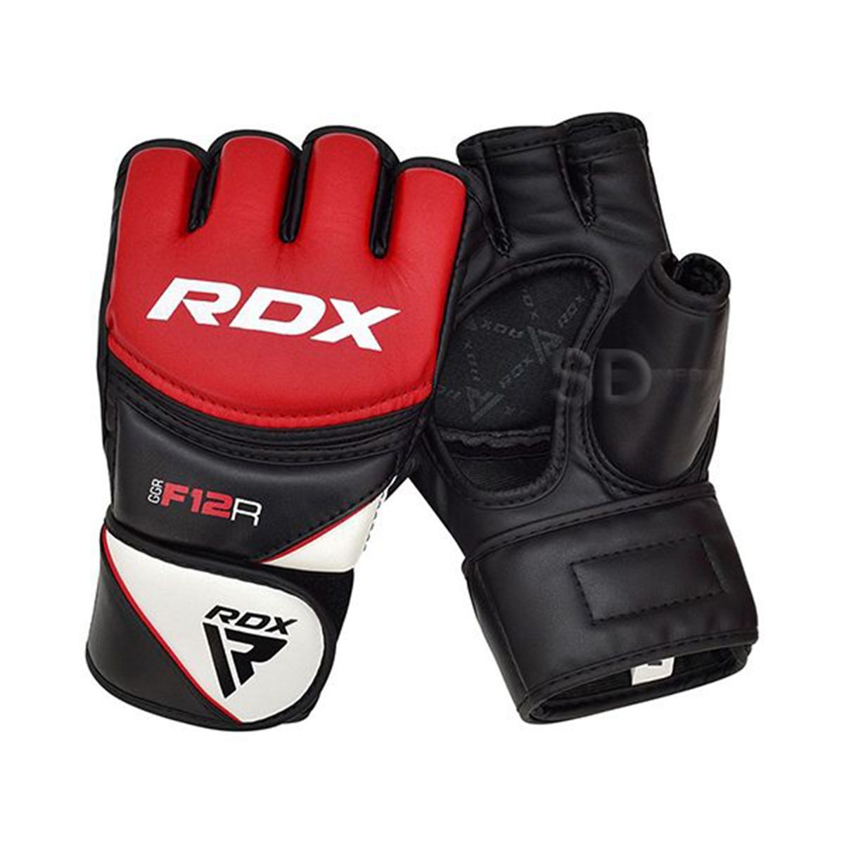 RDX - Guantillas MMA F12 Open Palm Grappling Training - GGR-F12 - Rojo XL