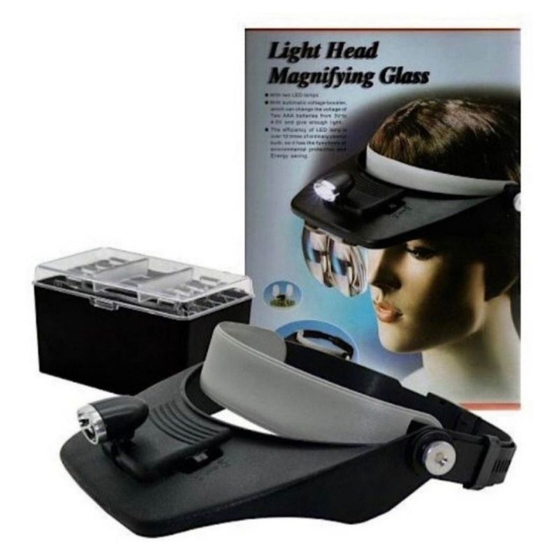 GENERICO - Lentes Lupa Vicera Con Lupa Y Luz Lampara Lupa Con Luz Led