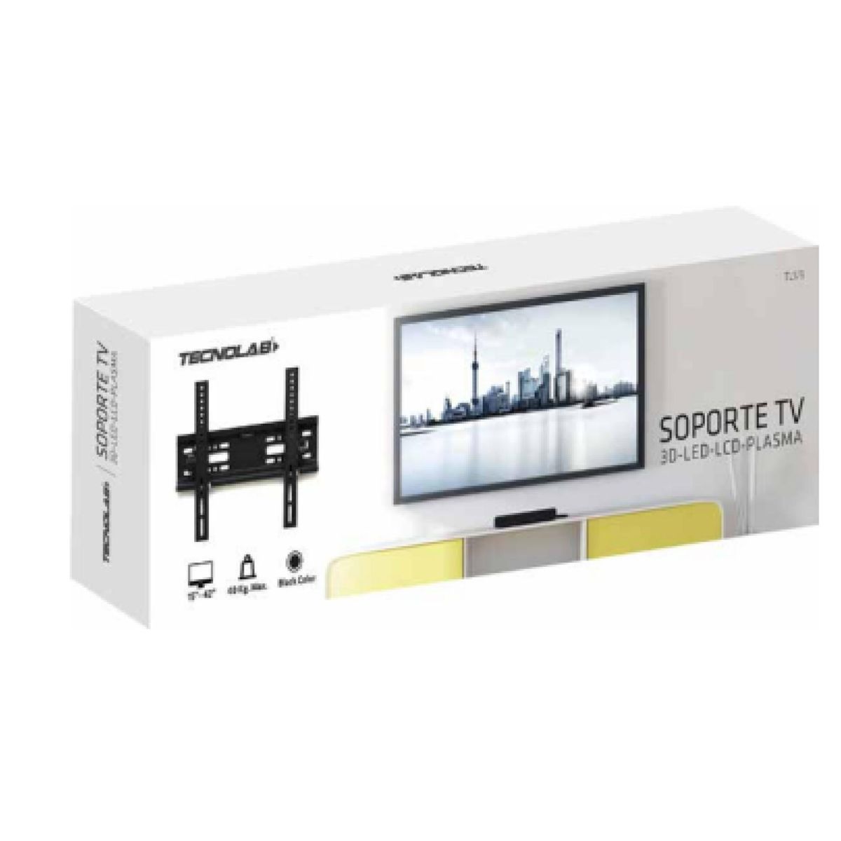 TECNOLAB - Soporte Tv Smart Tv LED LCD 14 A 42 Fijo MetalicoTecnolab
