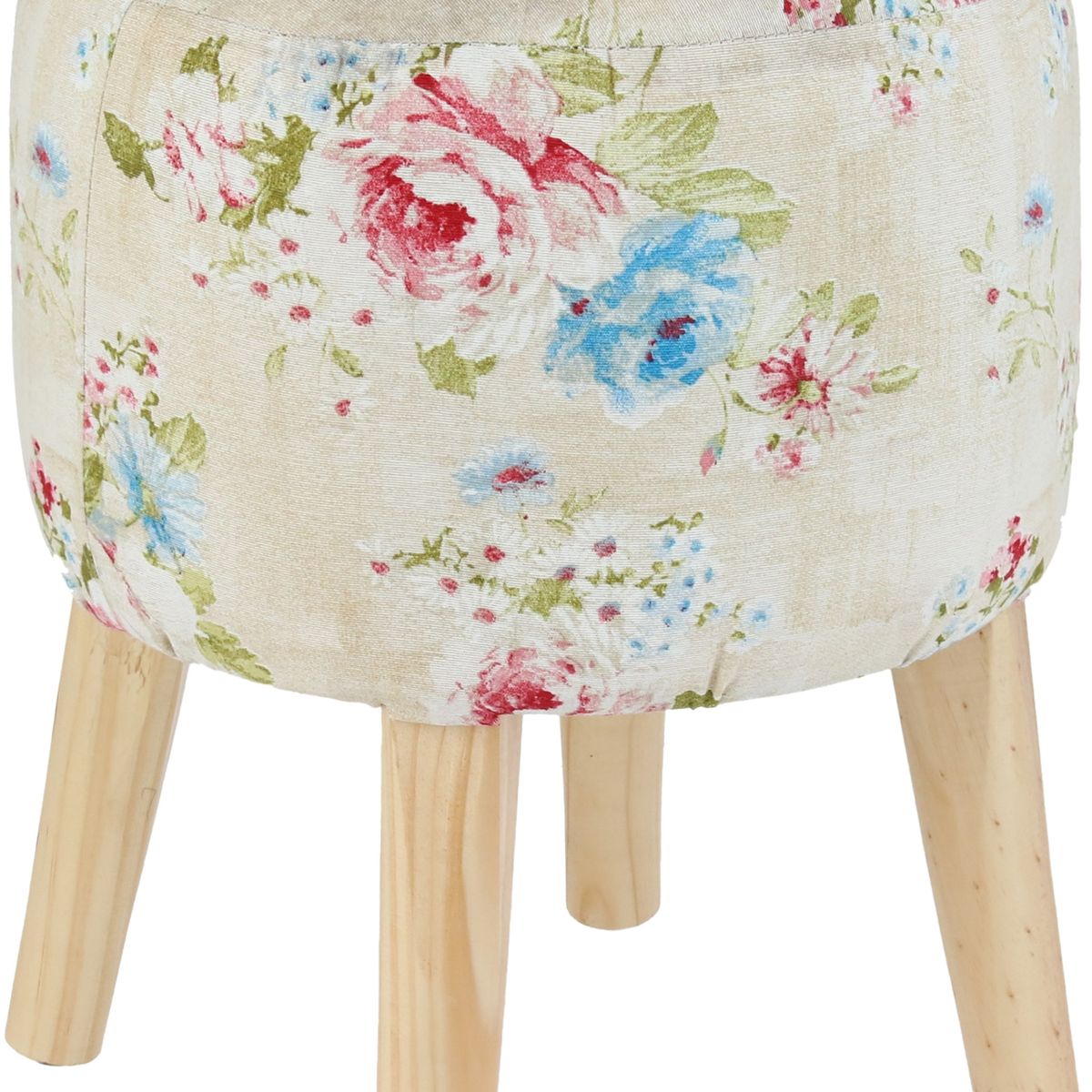 GENERICO - Pouf Bird Flores Estampado 35x35x45 cm Máxima Design