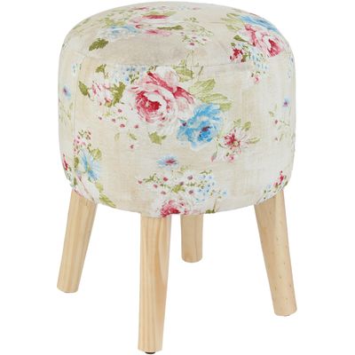 Imagen 2 del producto Pouf Bird Flores Estampado 35x35x45 cm Máxima Design