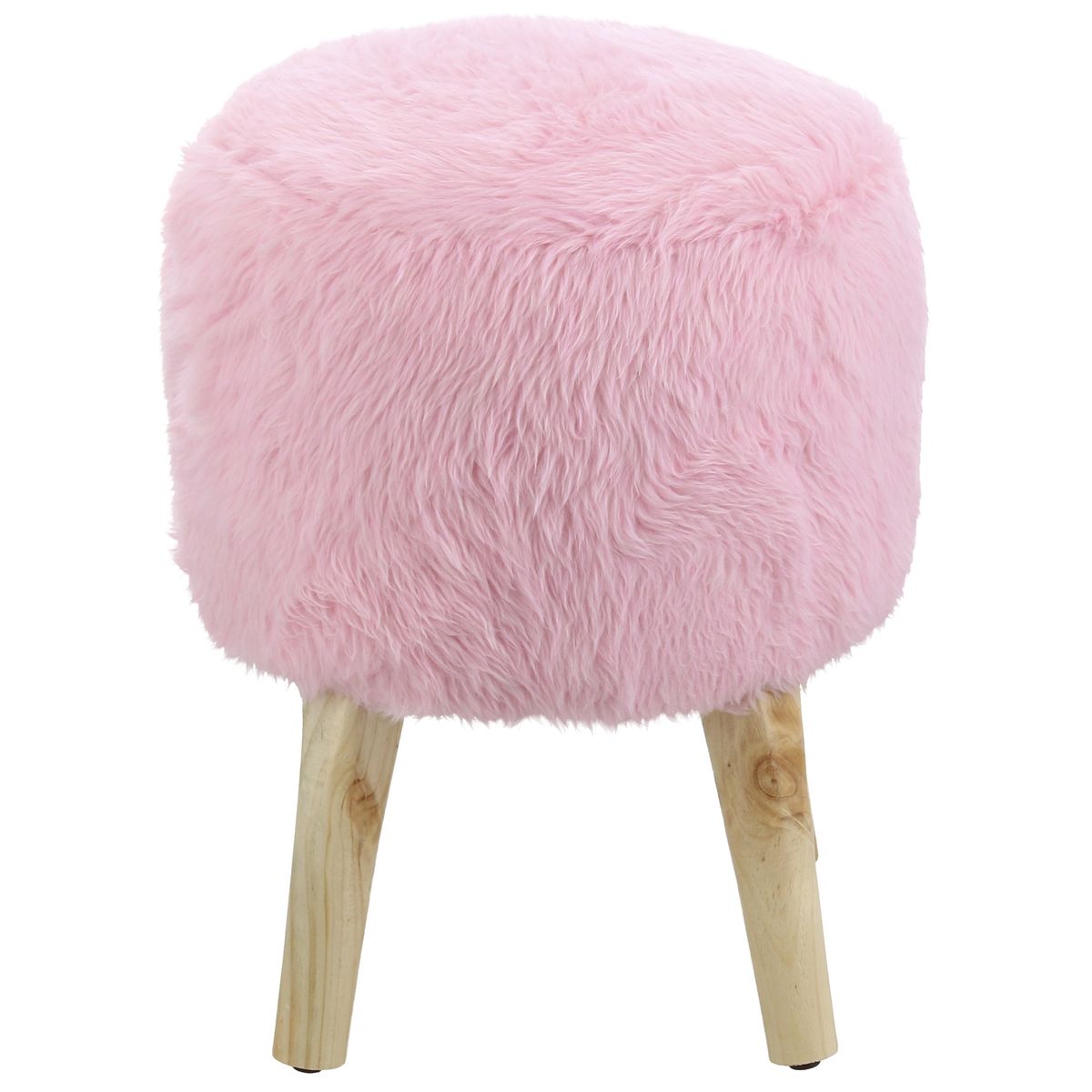 GENERICO - Pouf Bird Rosado Piel Sintética 35x35x45 cm Máxima Design