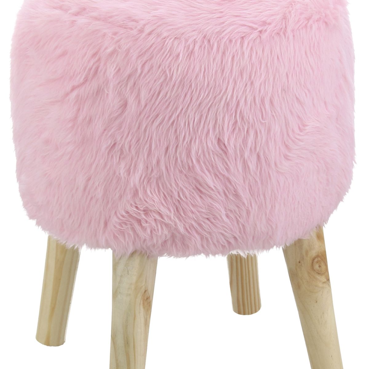 GENERICO - Pouf Bird Rosado Piel Sintética 35x35x45 cm Máxima Design