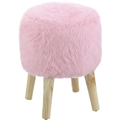 Imagen 2 del producto Pouf Bird Rosado Piel Sintética 35x35x45 cm Máxima Design