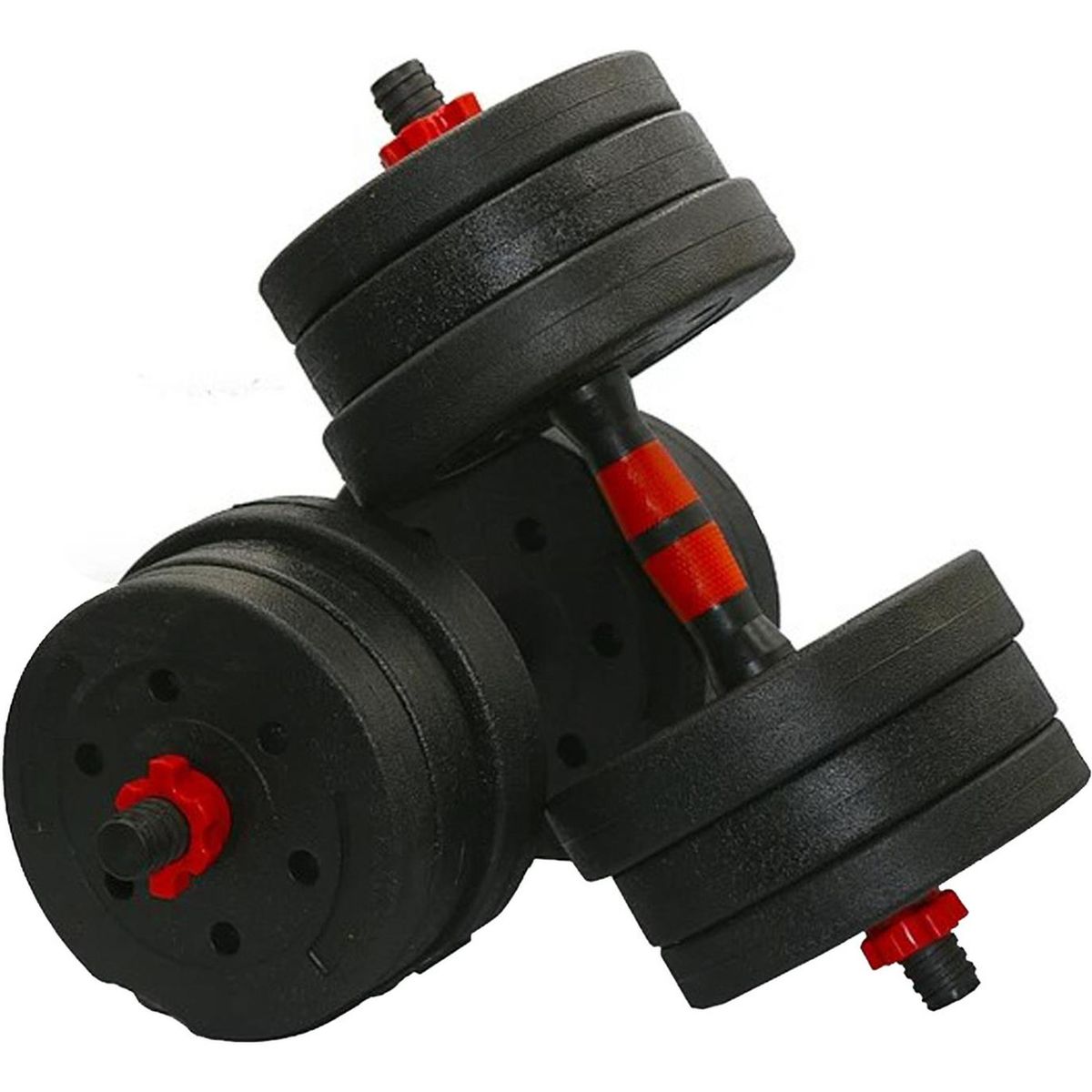 IMPORTCLICK - Par Mancuernas GYM Entrenamiento Fitness 20 KG - Negro